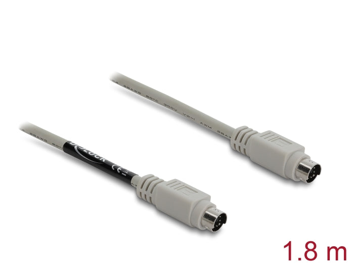 Delock PS/2 Kabel Stecker zu Stecker 1,8 m