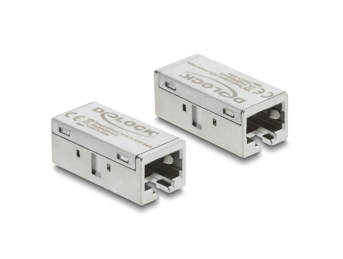 Delock Adapter Kupplung RJ45 Buchse zu Buchse Cat.6A Metall