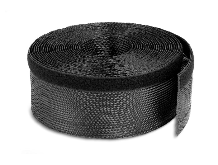 Delock Geflechtschlauch mit Klettverschluss 10 m x 32 mm schwarz