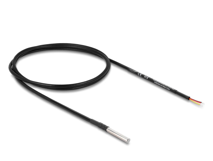 Delock Temperaturfühler-Kabel mit 3 x offene Kabelenden DS18B20 1 m