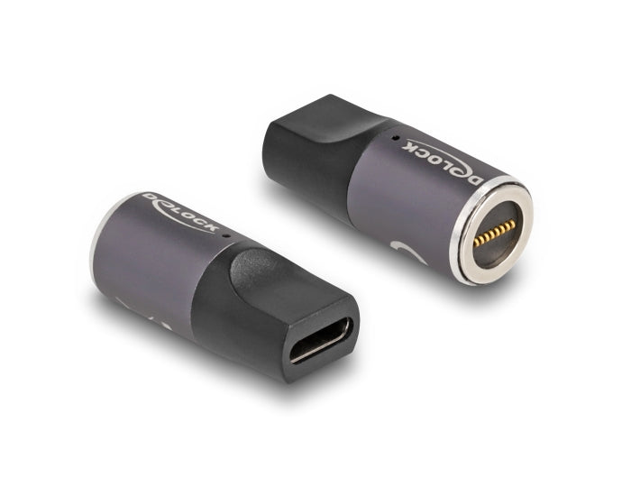 Delock Adapter für Notebook Ladekabel USB Type-C™ Buchse zu magnetischem 8 Pin Konnektor