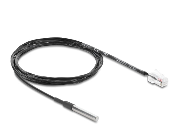 Delock Temperaturfühler-Kabel mit RJ45 Stecker DS18B20 1 m