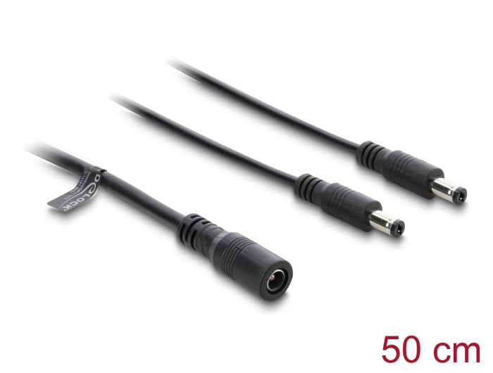 Delock Kabel DC Verteiler 5,5 x 2,1 mm 1 x Buchse zu 2 x Stecker