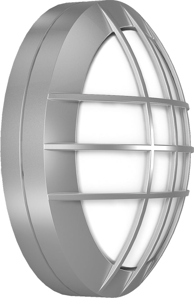 LEUCHTEN Anbauleuchte 57W HV si mt E27 RoundedMidi 582006.004 IP66 Gl_opal