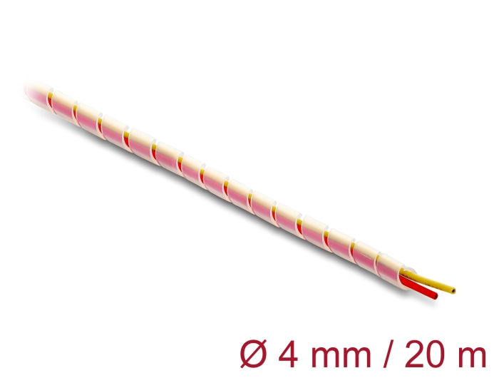 Delock Spiralschlauch Silikon 4 mm Durchmesser 20 m transparent