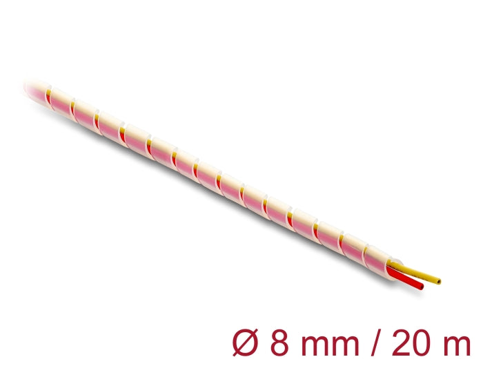 Delock Spiralschlauch Silikon 8 mm Durchmesser 20 m transparent