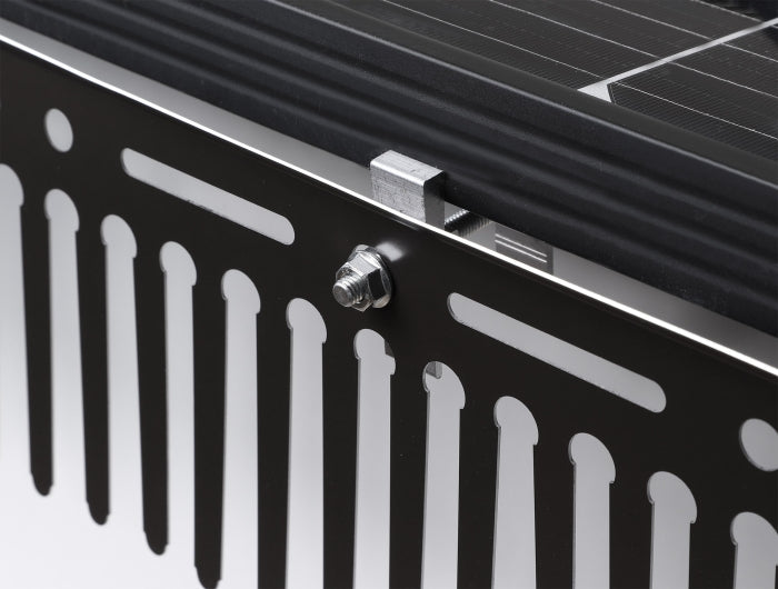 Delock Klammer für Tierabwehr Barriere / Taubenabwehr für Photovoltaik Solarmodule Aluminium