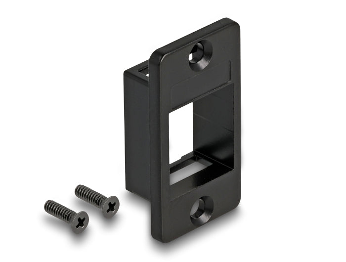 Delock Keystone Halterung für Gehäuse und Panel Mount konisch schwarz