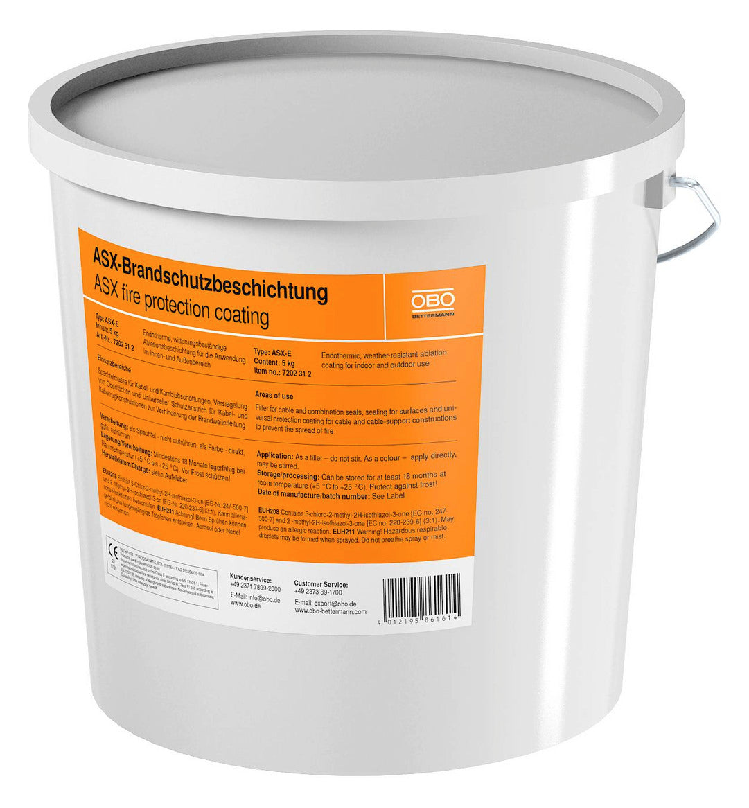 BETTERMANN Brandschutzanstrich Eimer 5kg ASX-E