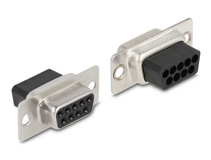Delock D-Sub 9 Pin Buchse zu RJ12 6P/6C Buchse Montagesatz