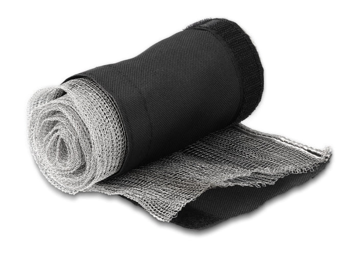 Delock EMV Abschirmgeflechtschlauch mit Klettverschluss hitzebeständig 1 m x 25 mm schwarz