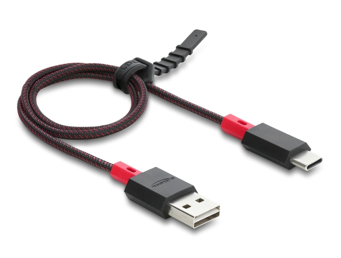 Delock EASY-USB 2.0 Kabel Typ-A Stecker zu USB Type-C™ Stecker 0,5 m schwarz