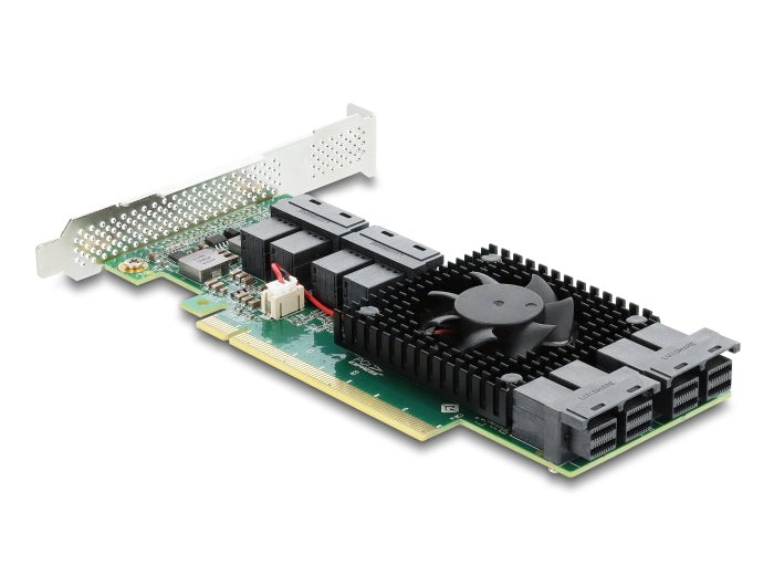 Delock PCI Express x16 Karte zu 8 x intern SFF-8643 NVMe - Low Profile Formfaktor
