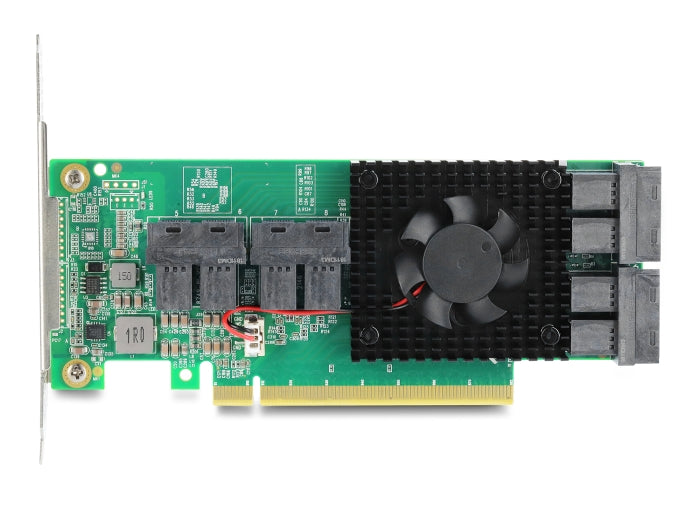 Delock PCI Express x16 Karte zu 8 x intern SFF-8643 NVMe - Low Profile Formfaktor