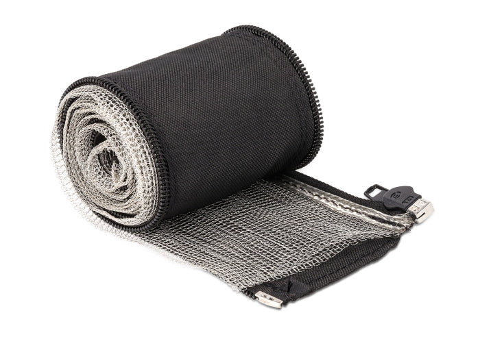 Delock EMV Abschirmgeflechtschlauch mit Reißverschluss hitzebeständig 1 m x 20 mm schwarz