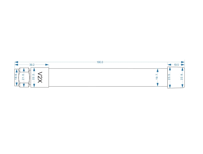 Delock V2X Antenne N Stecker 6 dBi 19 cm omnidirektional starr outdoor grau
