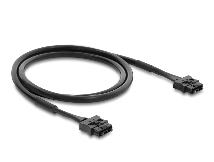 Delock LWL POF Kunststoff Servo Anschlusskabel Stecker zu Stecker Durchmesser 6,0 mm 1 m schwarz