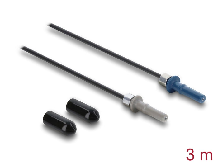 Delock LWL POF Kunststoff Kabel HFBR 4501-4511Z Simplex Stecker zu Simplex Stecker 3 m