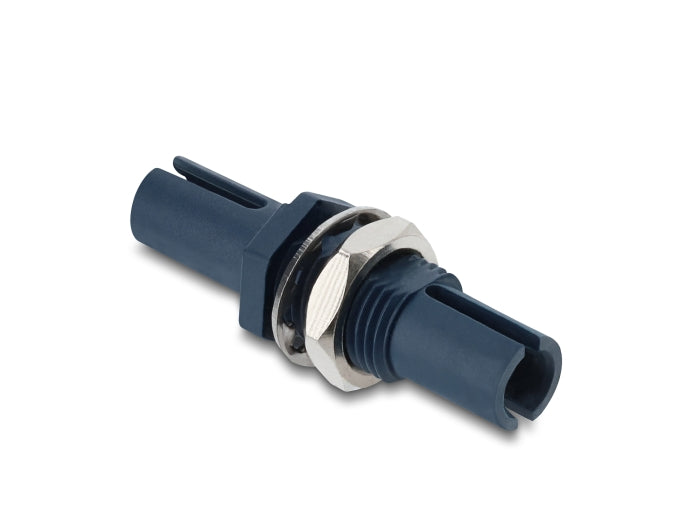 Delock LWL Kunststoff Kupplung HFBR 4515Z Simplex Buchse zu Simplex Buchse zur Panelmontage blau