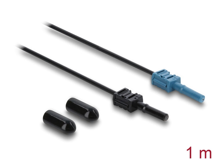 Delock LWL POF Kunststoff Kabel HFBR 4531-4533Z Simplex Stecker zu Simplex Stecker 1 m