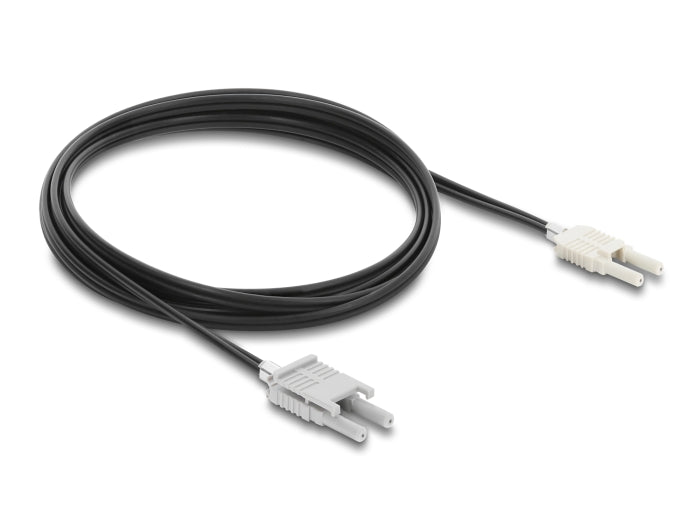 Delock LWL POF Kunststoff Kabel HFBR 4506-4516Z Duplex Stecker zu Duplex Stecker 2 m