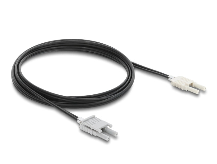 Delock LWL POF Kunststoff Kabel HFBR 4506-4516Z Duplex Stecker zu Duplex Stecker 3 m