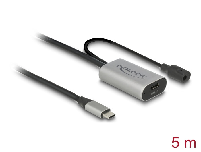Delock USB 5 Gbps aktives Verlängerungskabel USB Type-C™ 5 m