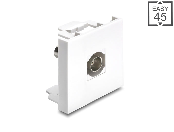 Delock Easy 45 Modul BNC Buchse zu BNC Buchse weiß