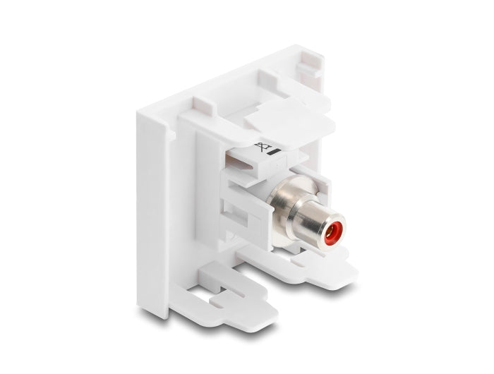 Delock Easy 45 Modul Cinch Buchse zu Cinch Buchse rot / weiß