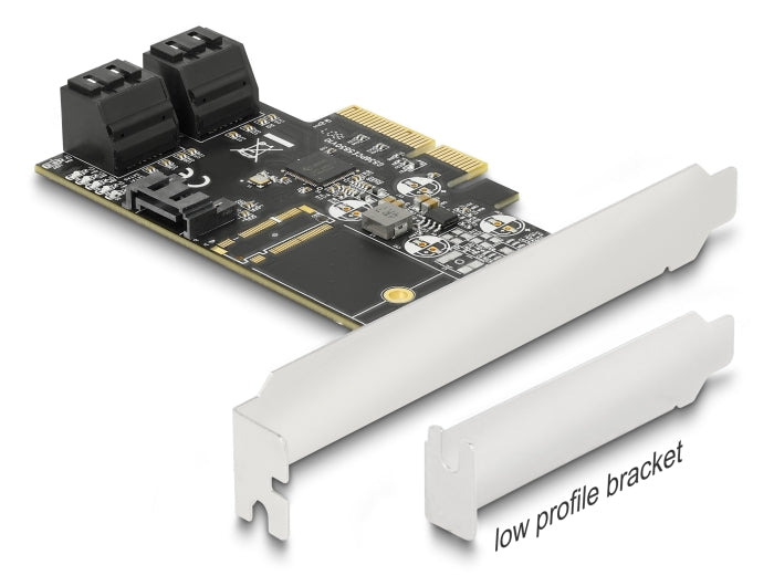 Delock 5 Port SATA PCI Express x4 Karte - Low Profile Formfaktor