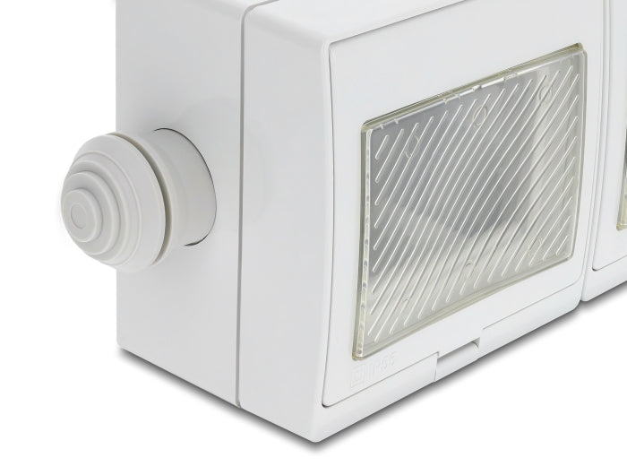 Delock Easy 45 Aufputzgehäuse IP55 wasserfest 6 Port