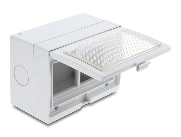 Delock Easy 45 Aufputzgehäuse IP55 wasserfest 4 Port