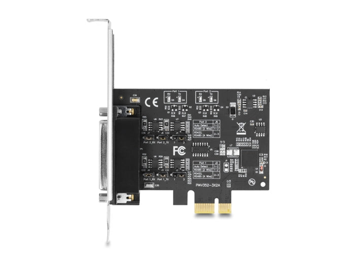 Delock PCI Express x1 Karte zu 2 x Seriell RS-422/485 mit 15 kV ESD Schutz