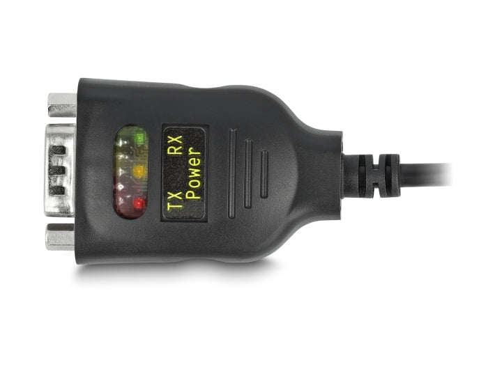 Delock Adapter USB Type-C™ zu 2 x Seriell RS-232 DB9 mit 15 kV ESD Schutz