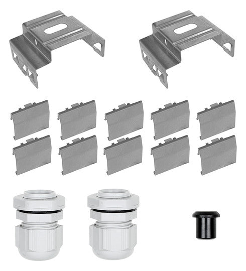 ESYLUX Befestigungsset si ST L130mm OLIVIA-2 CLIPS CABLE GLANDS SET B80mm