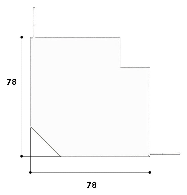 GGK Außeneck LF-K Kst 90x61mm 90° aws LFG 60x90-AE RAL9010 HFT