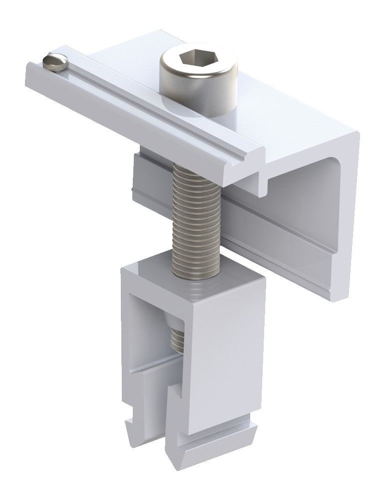Sonnenkraft SK-AluFix Abschlussklemme Click 30-42 silber | 40405