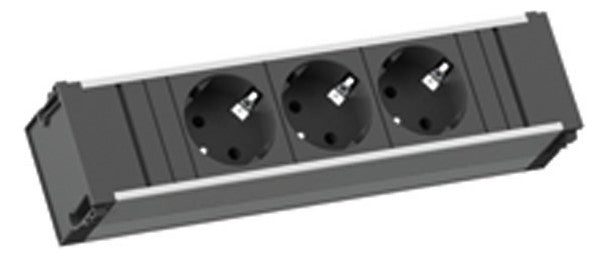 BACHMANN Steckdosenleiste 3f sw 0,2m 35° CONI 333.1007 IP20 1,5qmm