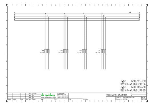 SPELSBERG Sicherungsgehäuse 630A IP65 GSD 233-630 Schraubsich oben Kst 3grp