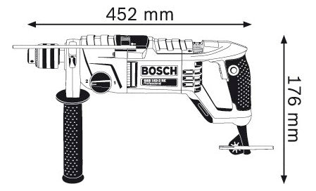 BOSCH-EW Schlagbohrmaschine 1500W 4,8kg Professional GSB 162-2 RE 3-16mm 50Nm
