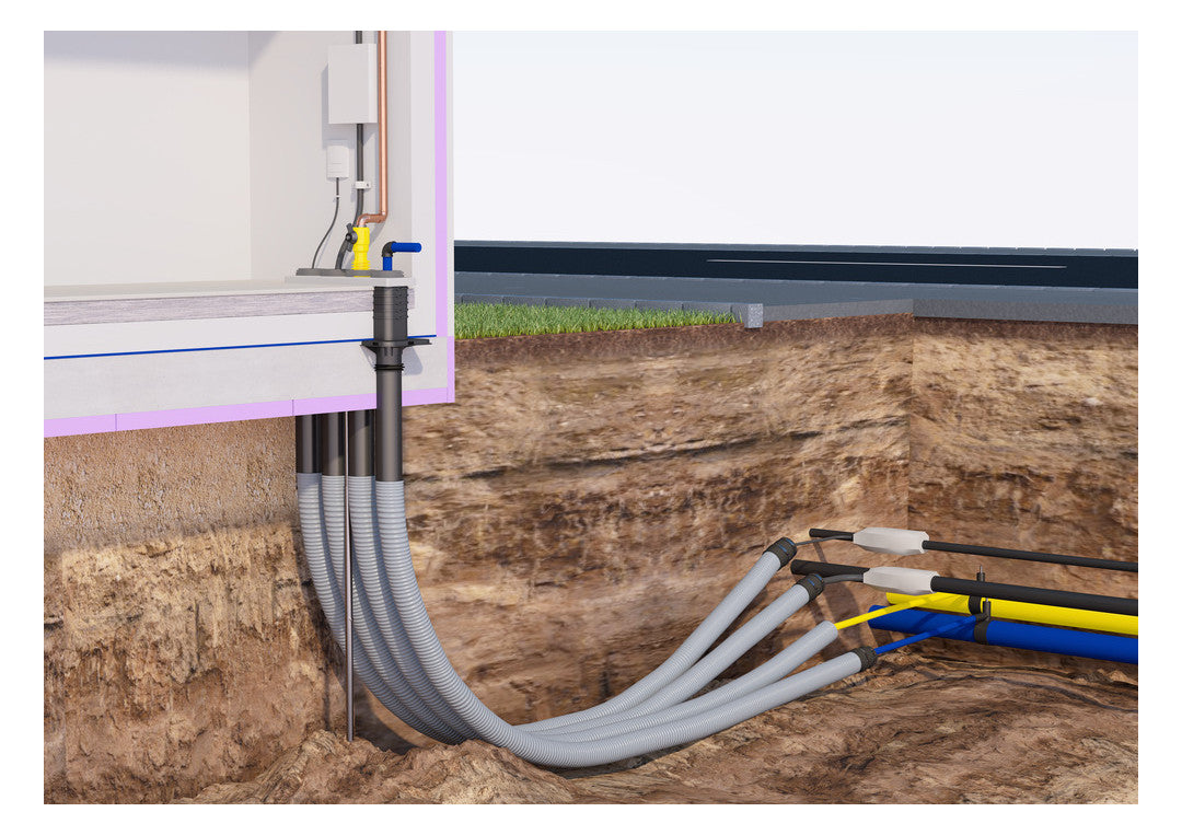 Hauff MSH Bauherrenpaket Basic ohne Keller/ Reihe/ mit 25 mtr. Schlauch | 3030300282