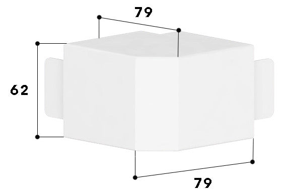 GGK Außeneck LF-K Kst 57x61mm 90° aws LFG 60x60-AE RAL9010 HFT
