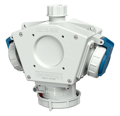 MENNEKES Energiewürfel Kst gr IP67 DELTA-BOX 92910 1x16A5p400V 2Steckd