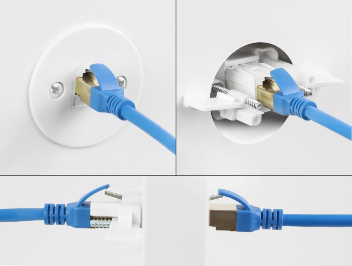 Delock Keystone Modulträger zur Wandmontage / Tischmontage weiß