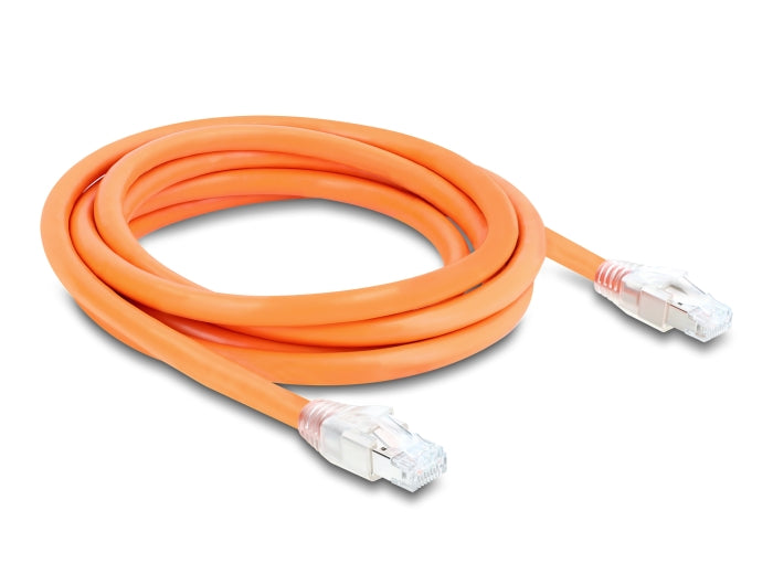Delock RJ45 Netzwerkkabel Cat.8.1 S/FTP 2 m bis 40 Gbps orange