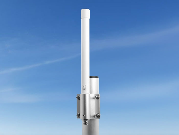 Delock 5G LTE Antenne N Buchse -2,14 - 2,93 dBi 33,5 cm starr Wand- und Mastmontage omnidirektional outdoor weiß