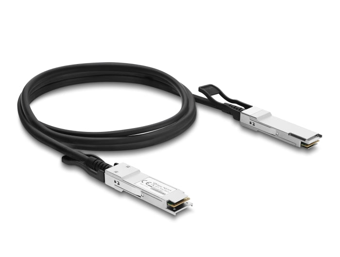 Delock Twinax Kabel QSFP+ Stecker zu QSFP+ Stecker 40 Gbps 3 m