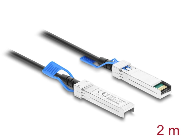 Delock Twinax Kabel SFP28 Stecker zu SFP28 Stecker 25 Gbps 2 m