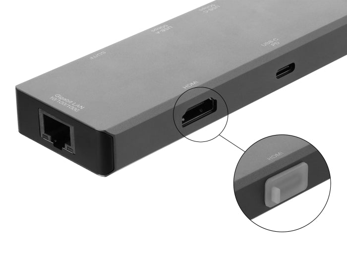 Delock Staubschutz für HDMI-A Buchse 10 Stück Silikon transparent