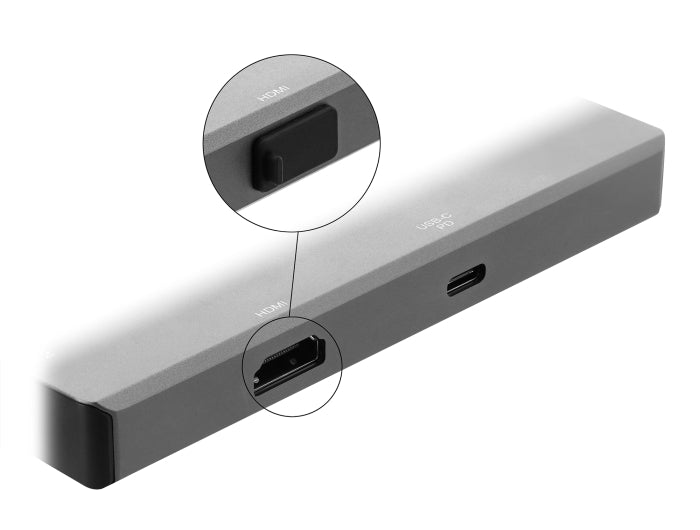 Delock Staubschutz für HDMI-A Buchse 10 Stück Silikon schwarz
